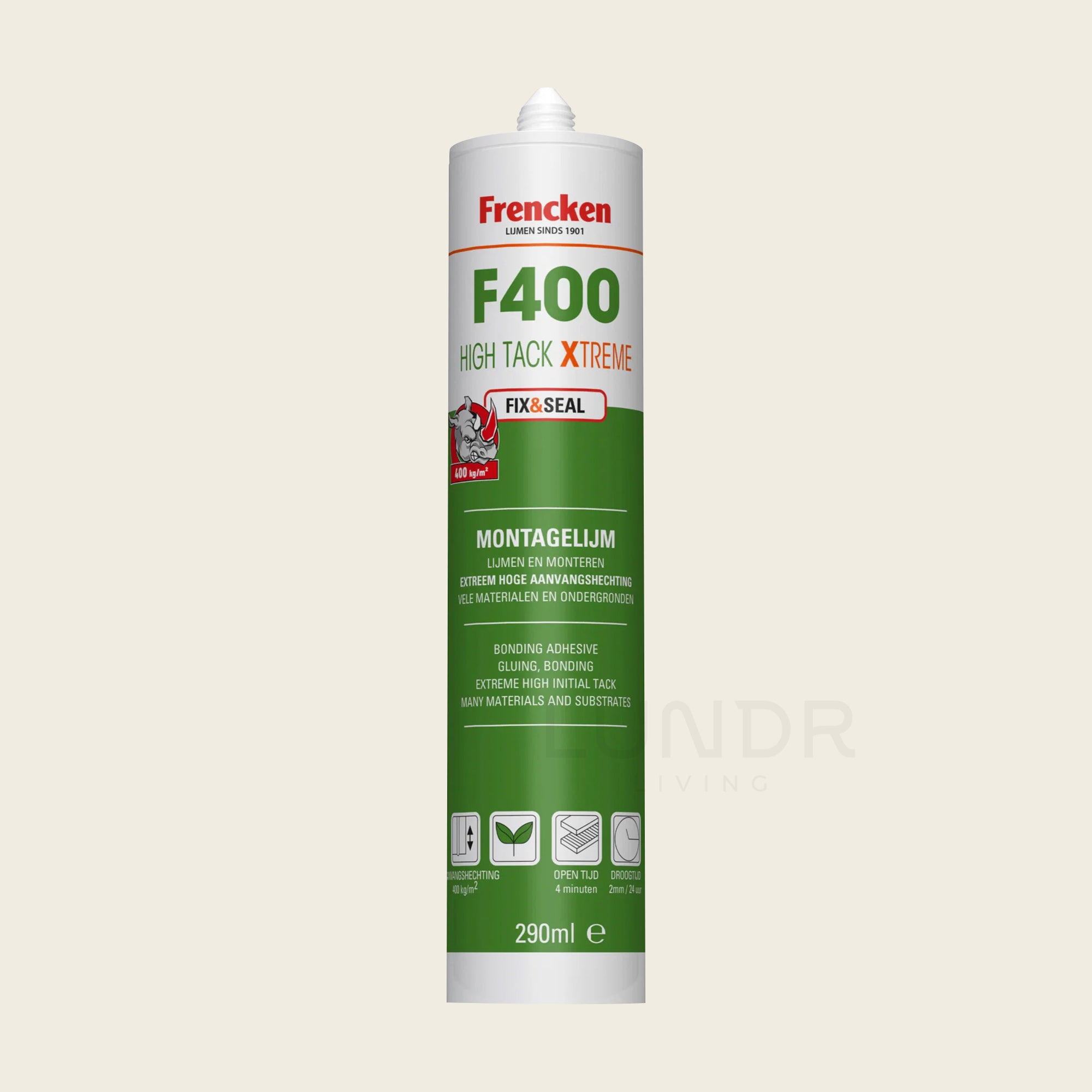 Frencken Montagelijm Lijmkit High Tack Xtreme 290ml F400 Fix & Seal