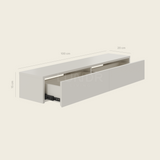 LUND – Zwevende kast 100x20x15 cm – Beige