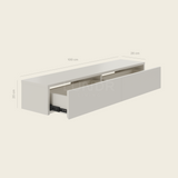 LUND – Zwevende kast 100x26x20 cm – Beige