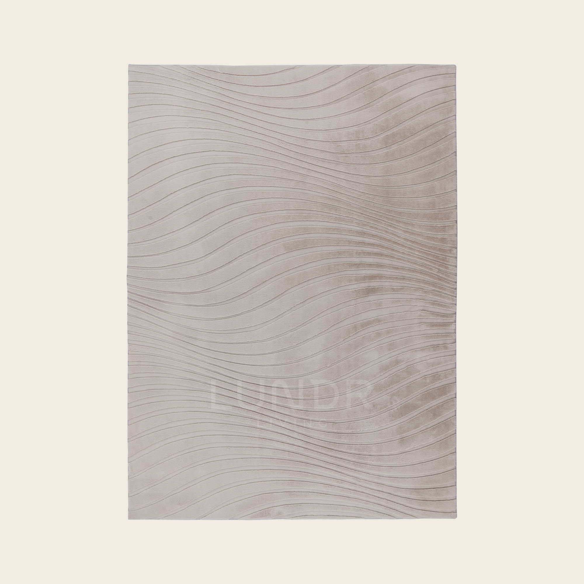 VÅG WAVE – Japandi Vloerkleed Light Taupe