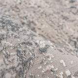 LUME – Japandi Soft Abstract Vloerkleed Silver