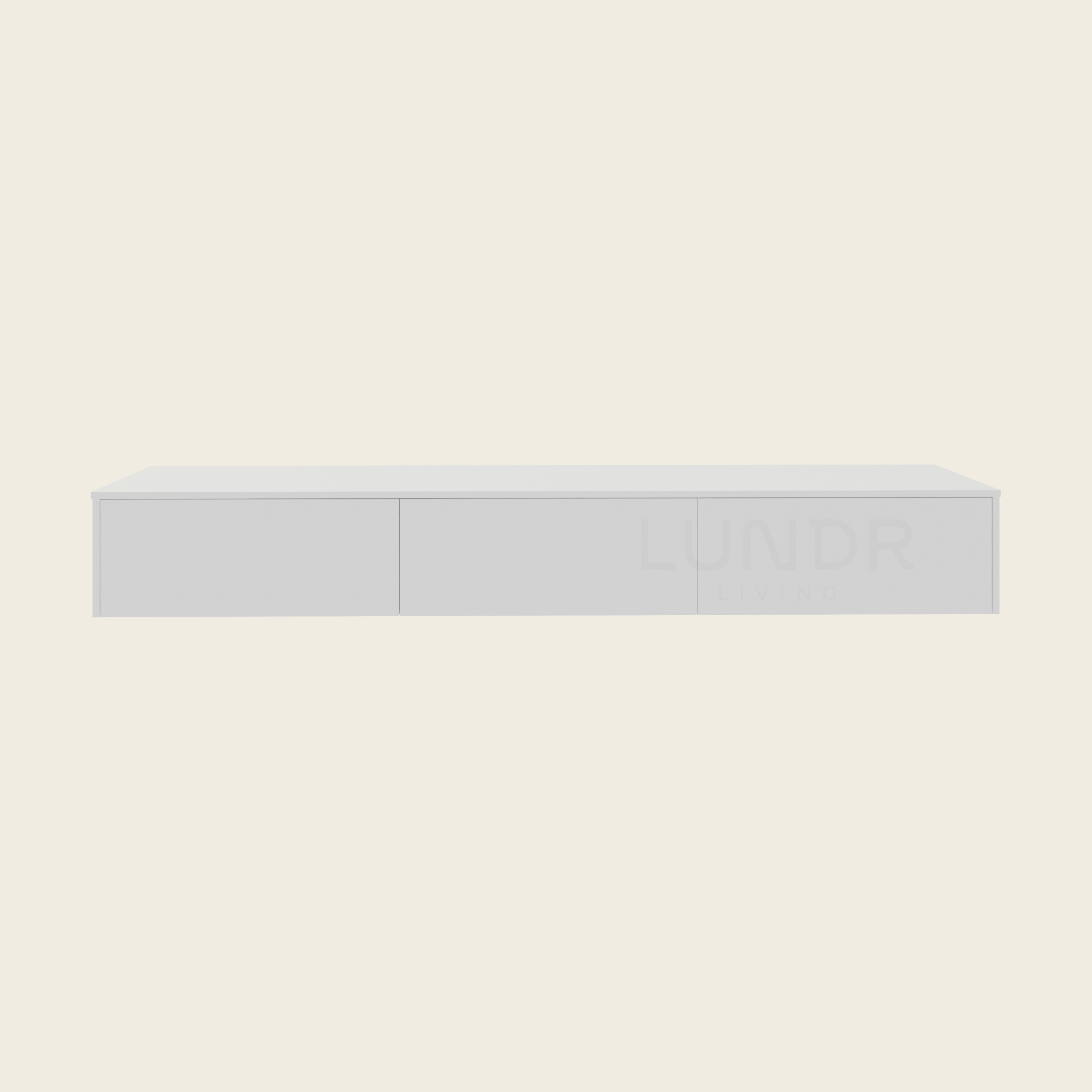 SOREN – Zwevend TV-Meubel 180 cm - Pearl White