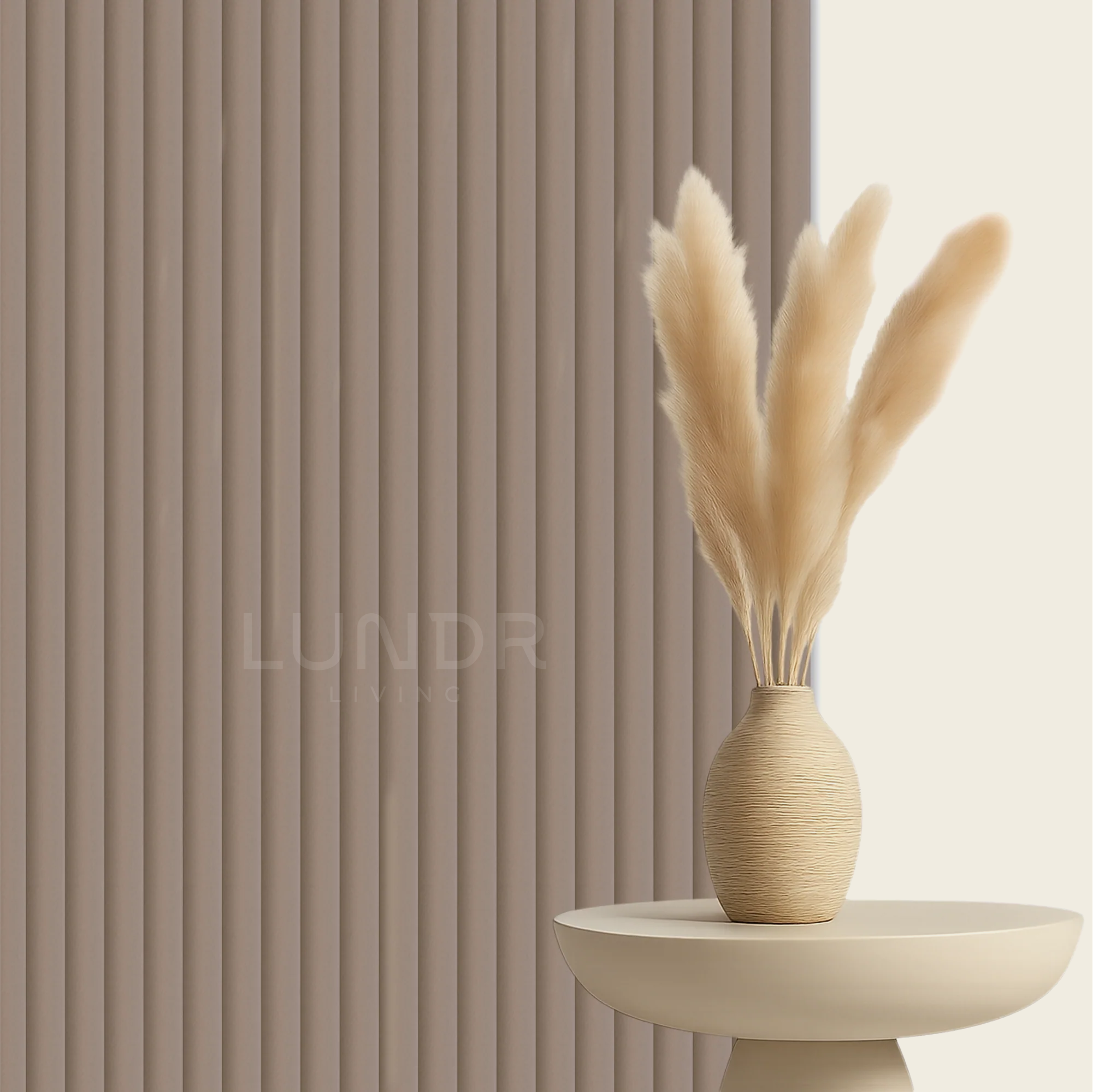 VELORA – Akoestisch Suede Wandpaneel 280×60 cm x 2.4 cm  – Espresso Velvet