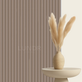 VELORA – Akoestisch Suede Wandpaneel 280×60 cm x 2.4 cm  – Espresso Velvet