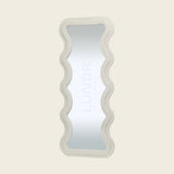 ALVA – Wavy Wandspiegel 180×75 cm – Japandi Ivory