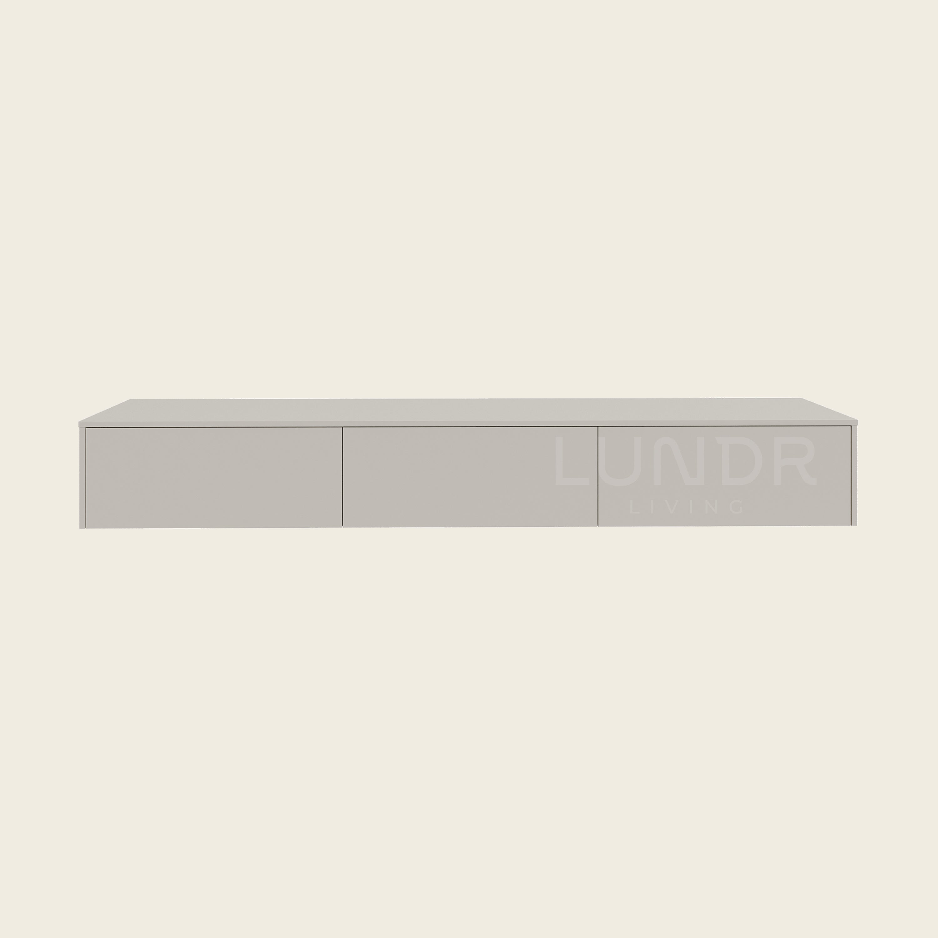 SOREN – Zwevend TV-Meubel 240 cm - Beige
