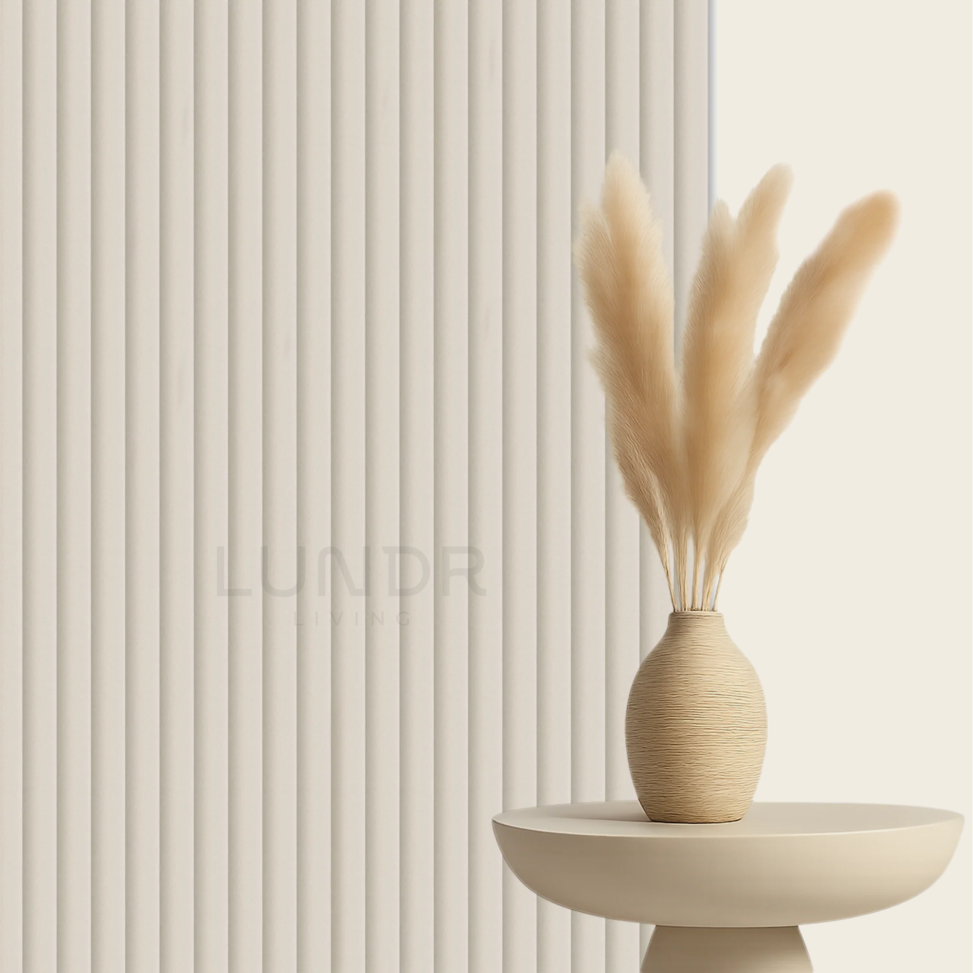 VELORA – Akoestisch Suede Wandpaneel 280×60 cm x 2.4 cm – Sandstone Velvet