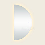 LUND – Halve Spiegel met LED-verlichting 140×70 cm
