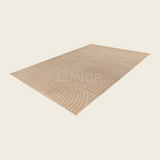 LINJE – Japandi Textured Line Vloerkleed Beige