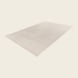 LINJE – Japandi Textured Line Vloerkleed Ivory