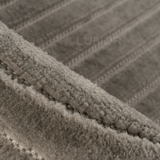 LINJE – Japandi Textured Line Vloerkleed Silver