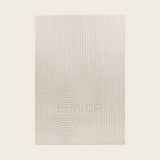 LINJE – Japandi Textured Line Vloerkleed Ivory