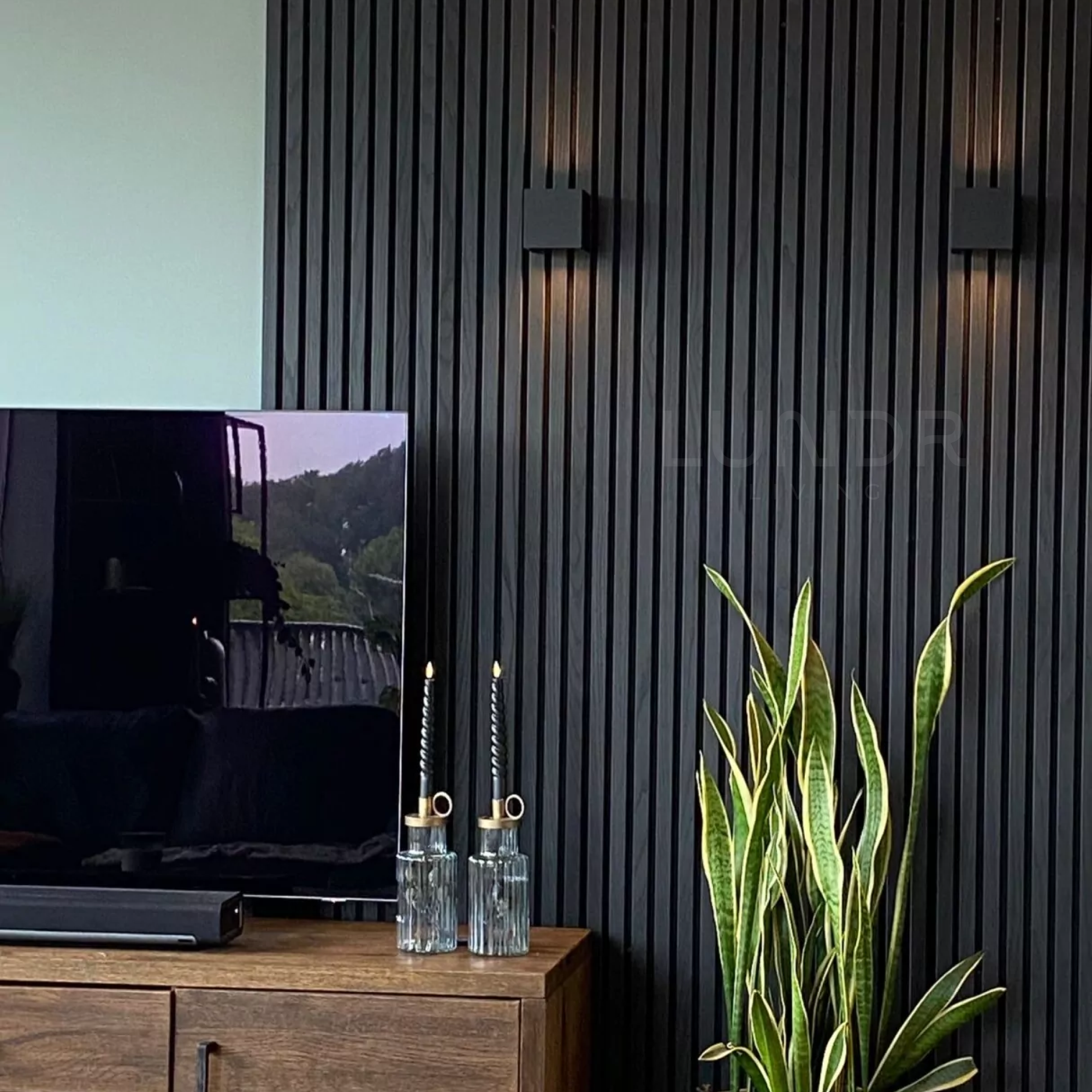 ASKA – Akoestische panelen - Eiken Zwart 280x60 cm