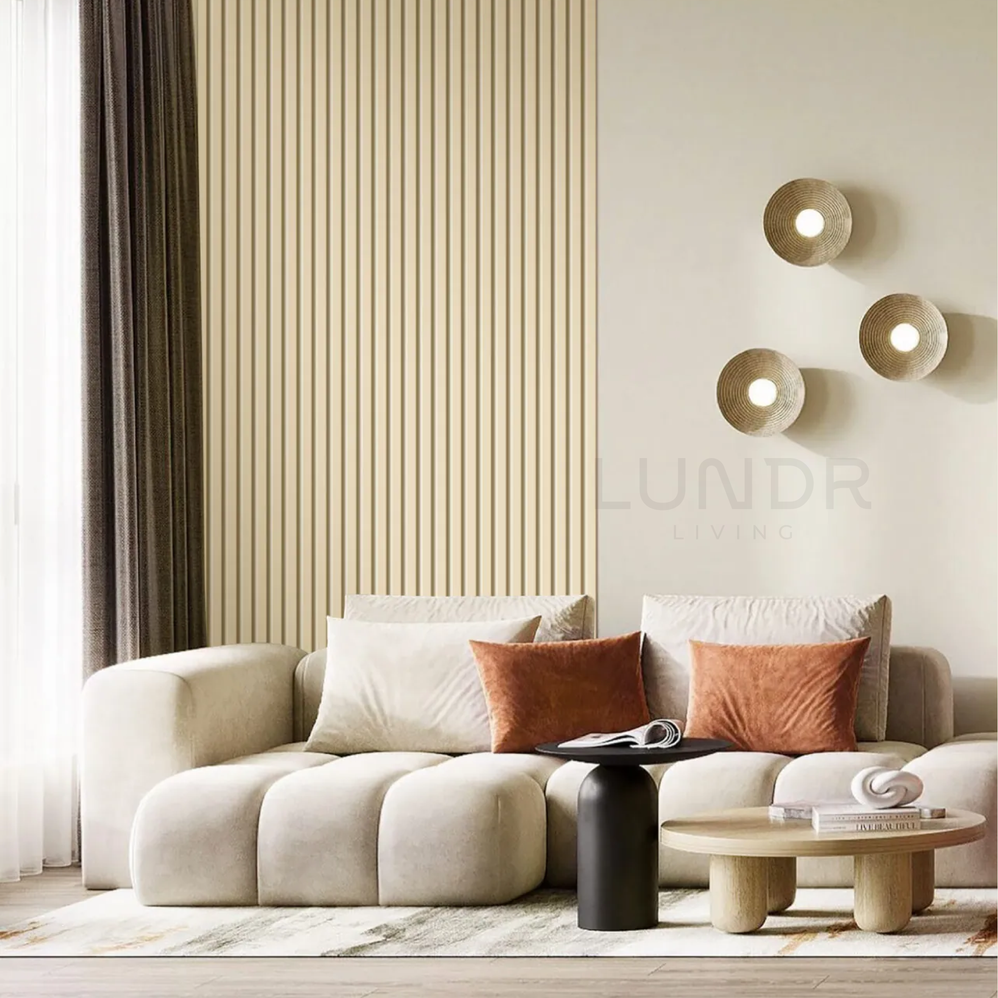 ASKA – Akoestische panelen - Japandi Beige 280x60 cm
