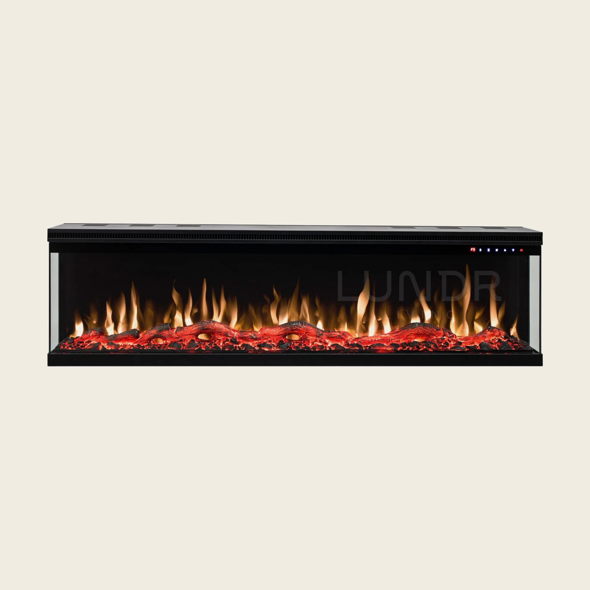 LUMI – Elektrische Sfeerhaard – 72 inch – 182 cm - 3-Zijdige Inbouwhaard - 3D Vlameffect