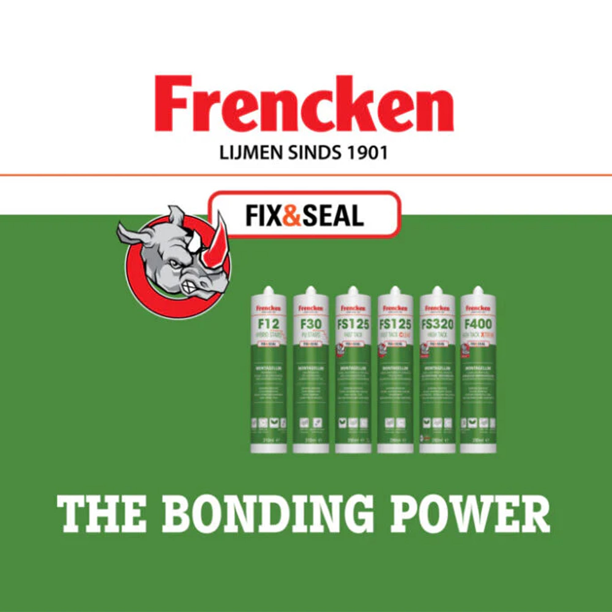 Frencken Montagelijm Lijmkit High Tack Xtreme 290ml F400 Fix & Seal