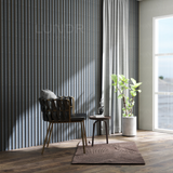 LYRA – 3D Wandpanelen Kunststof – Antraciet 270×12 cm