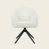 Eetkamerstoel SAGA – Off White – Poot Black