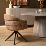 Eetkamerstoel SAGA – Cinnamon – Poot Bronze