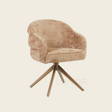 Eetkamerstoel SAGA – Cinnamon – Poot Bronze