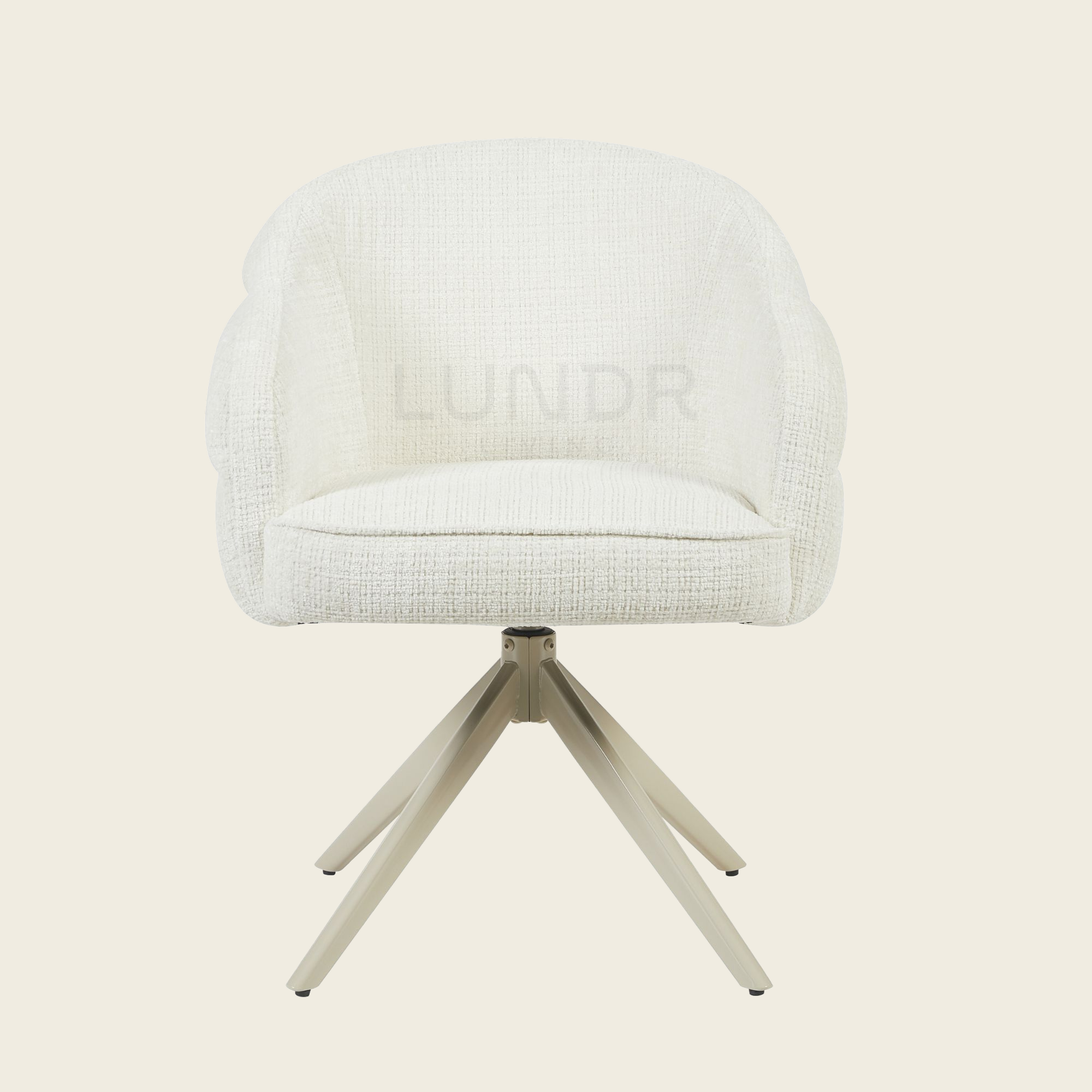 Eetkamerstoel SAGA – Off White – Poot Sand