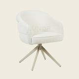 Eetkamerstoel SAGA – Off White – Poot Sand