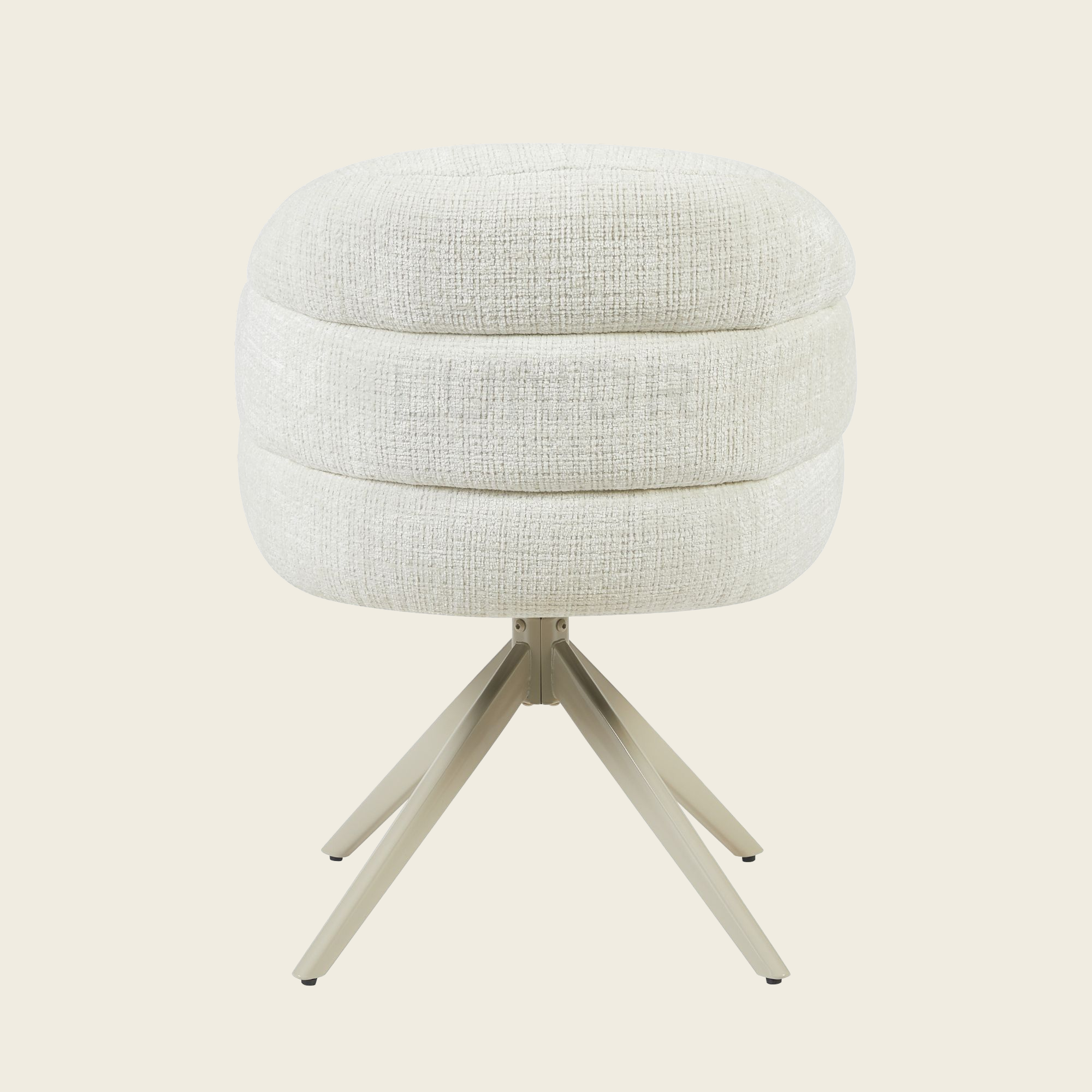 Eetkamerstoel SAGA – Off White – Poot Sand
