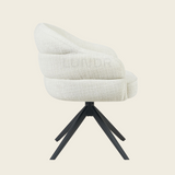 Eetkamerstoel SAGA – Off White – Poot Black