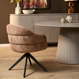 Eetkamerstoel SAGA – Cinnamon – Poot Black