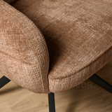 Eetkamerstoel SAGA – Cinnamon – Poot Black