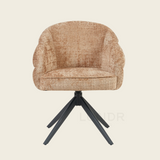 Eetkamerstoel SAGA – Cinnamon – Poot Black