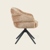 Eetkamerstoel SAGA – Cinnamon – Poot Black