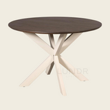 SVEA – Ronde Eettafel 110 cm - Bruin - Poot Sand