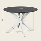 SVEA – Ronde Eettafel 110 cm - Bruin - Poot Sand