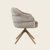 Eetkamerstoel SAGA – Clay – Poot Bronze