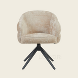 Eetkamerstoel SAGA – Cloud Beige – Poot Black