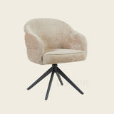 Eetkamerstoel SAGA – Cloud Beige – Poot Black