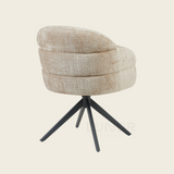 Eetkamerstoel SAGA – Cloud Beige – Poot Black