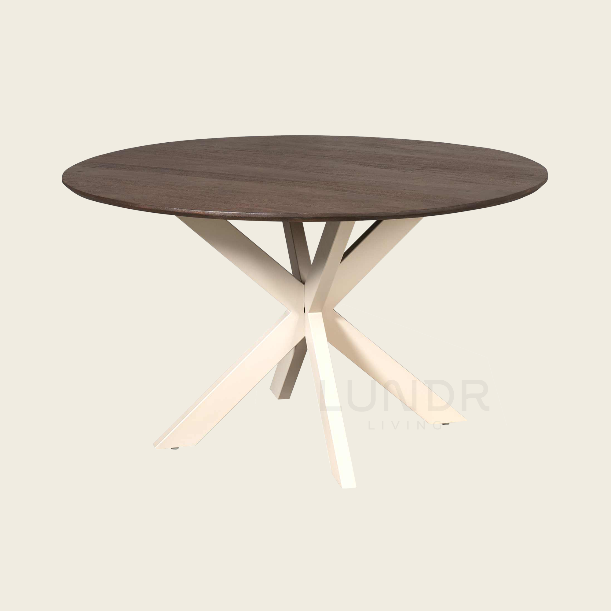 SVEA – Ronde Eettafel 150 cm - Bruin - Poot Sand