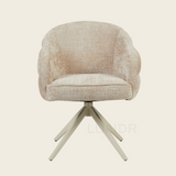 Eetkamerstoel SAGA – Cloud Beige – Poot Sand