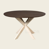SVEA – Ronde Eettafel 150 cm - Bruin - Poot Sand