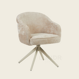 Eetkamerstoel SAGA – Cloud Beige – Poot Sand