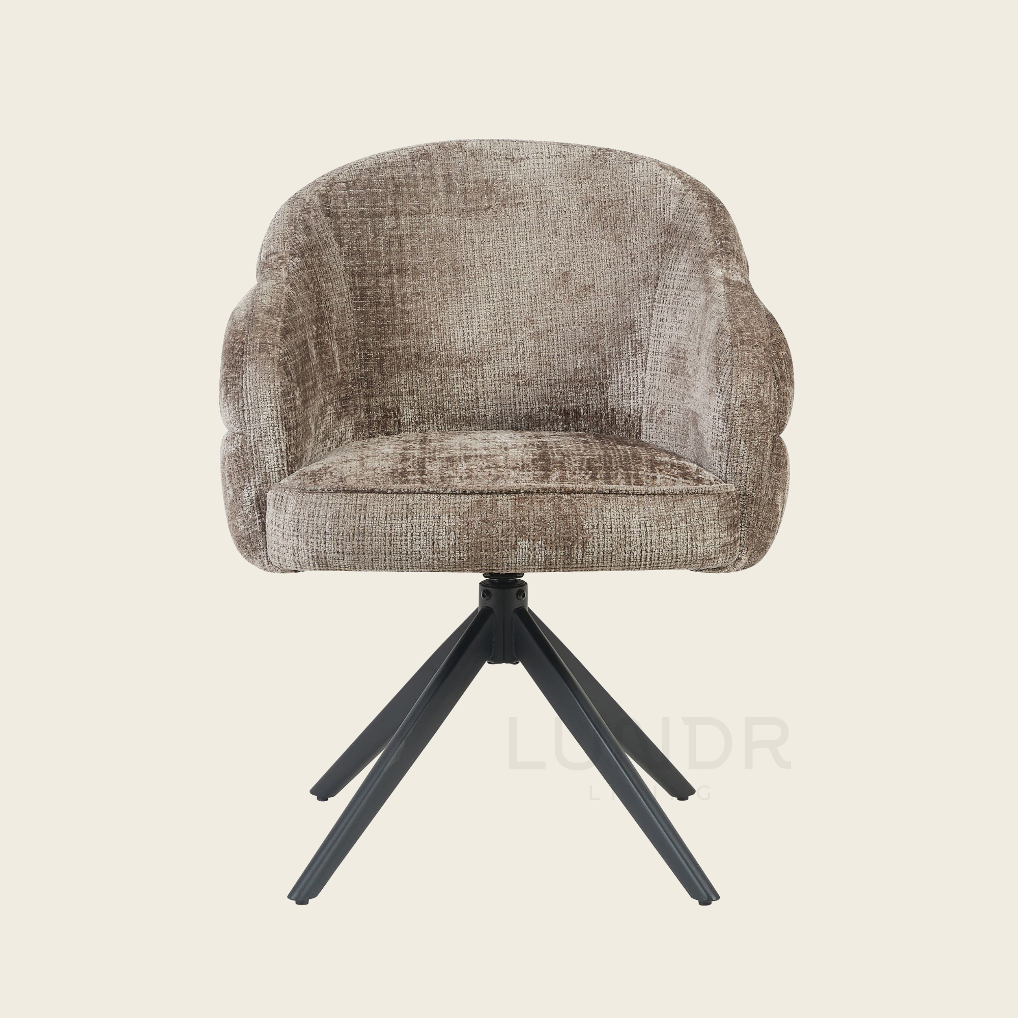 Eetkamerstoel SAGA – Clay – Poot Black