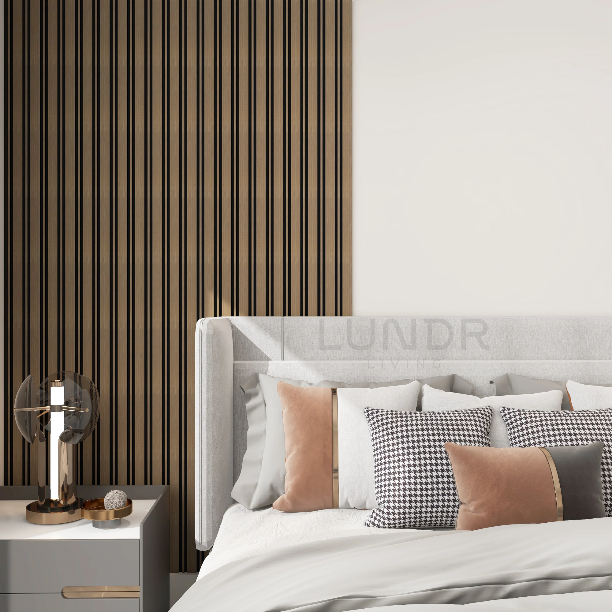 NOVA – 3D Wandpanelen – Mokka – 270x12 cm