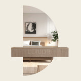 BERGEN – Halfronde Spiegelkast Stone Taupe