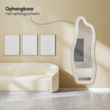 LIVI – Teddy Wandspiegel 160×60 cm – Japandi Ivory