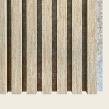 ASKA – Akoestische panelen - Klassiek Eiken met Grijs Vilt 280x60 cm