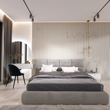 LYRA – 3D Wandpanelen Kunststof – Grijs 270×12 cm