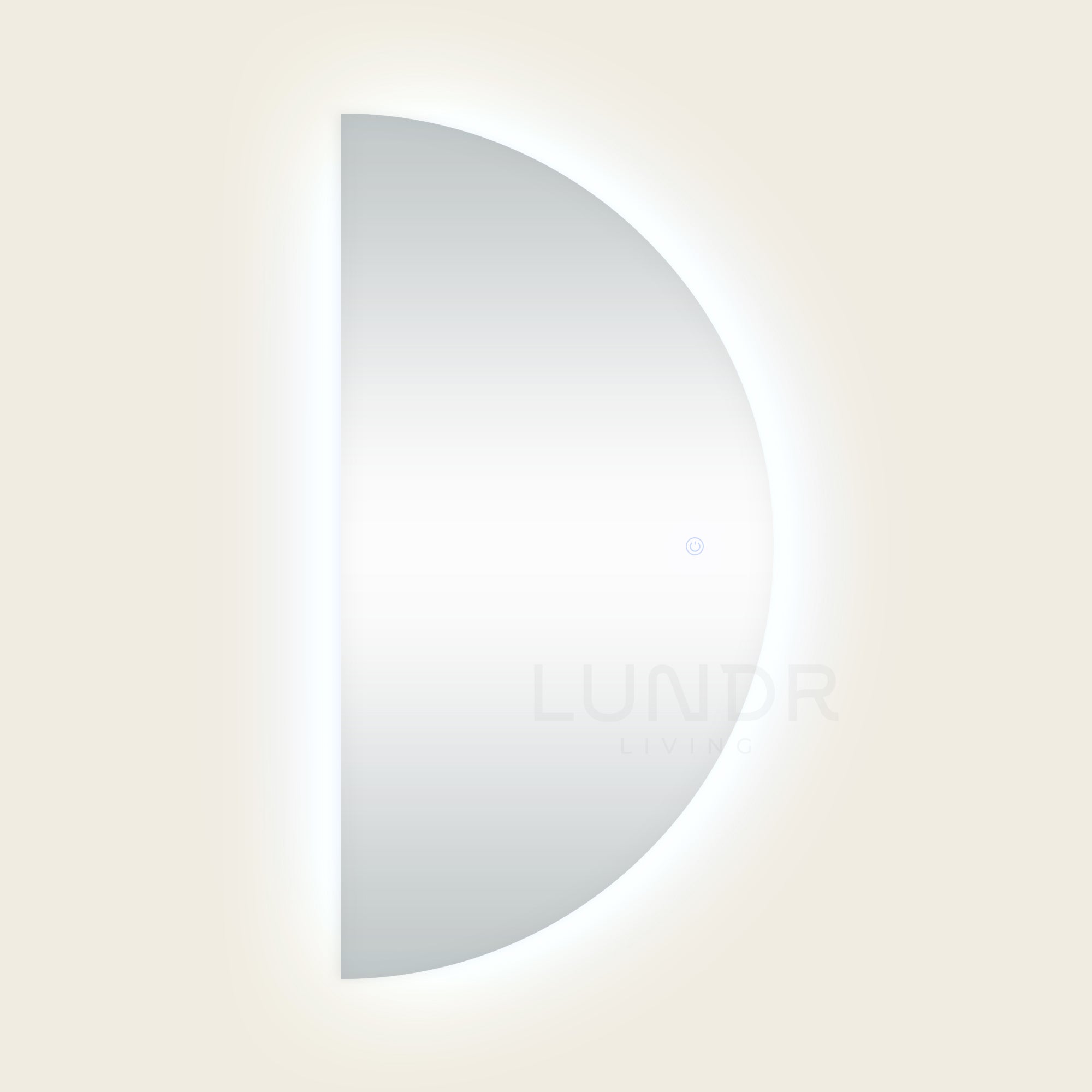 LUND – Halve Spiegel met LED-verlichting 140×70 cm