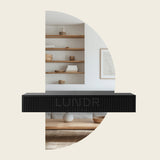 BERGEN – Halfronde Spiegelkast Nordic Charcoal